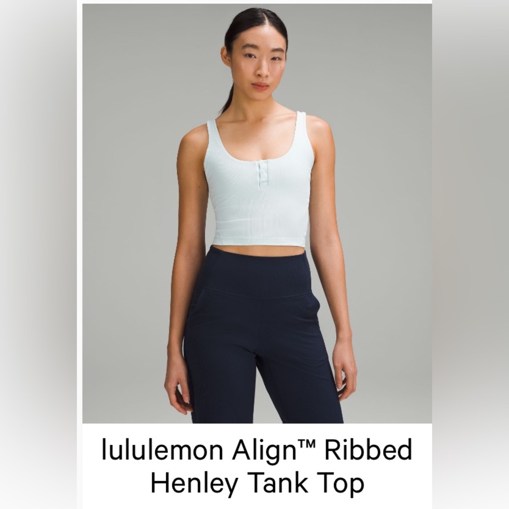 Lululemon Align Ribbed Henley Tank Top